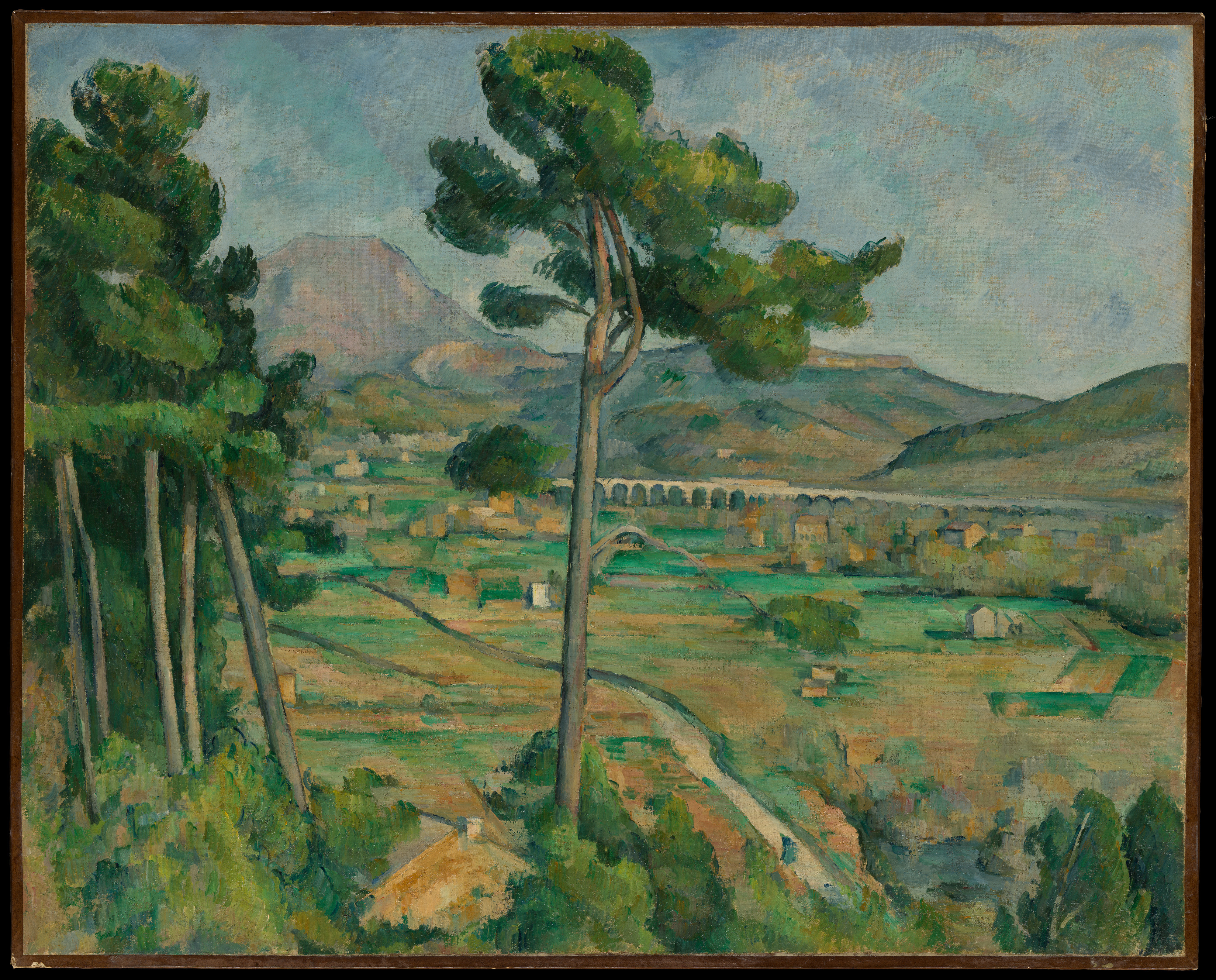 Mont Sainte-Victoire and the Viaduct of the Arc River Valley, Paul Cézanne, 1882-85