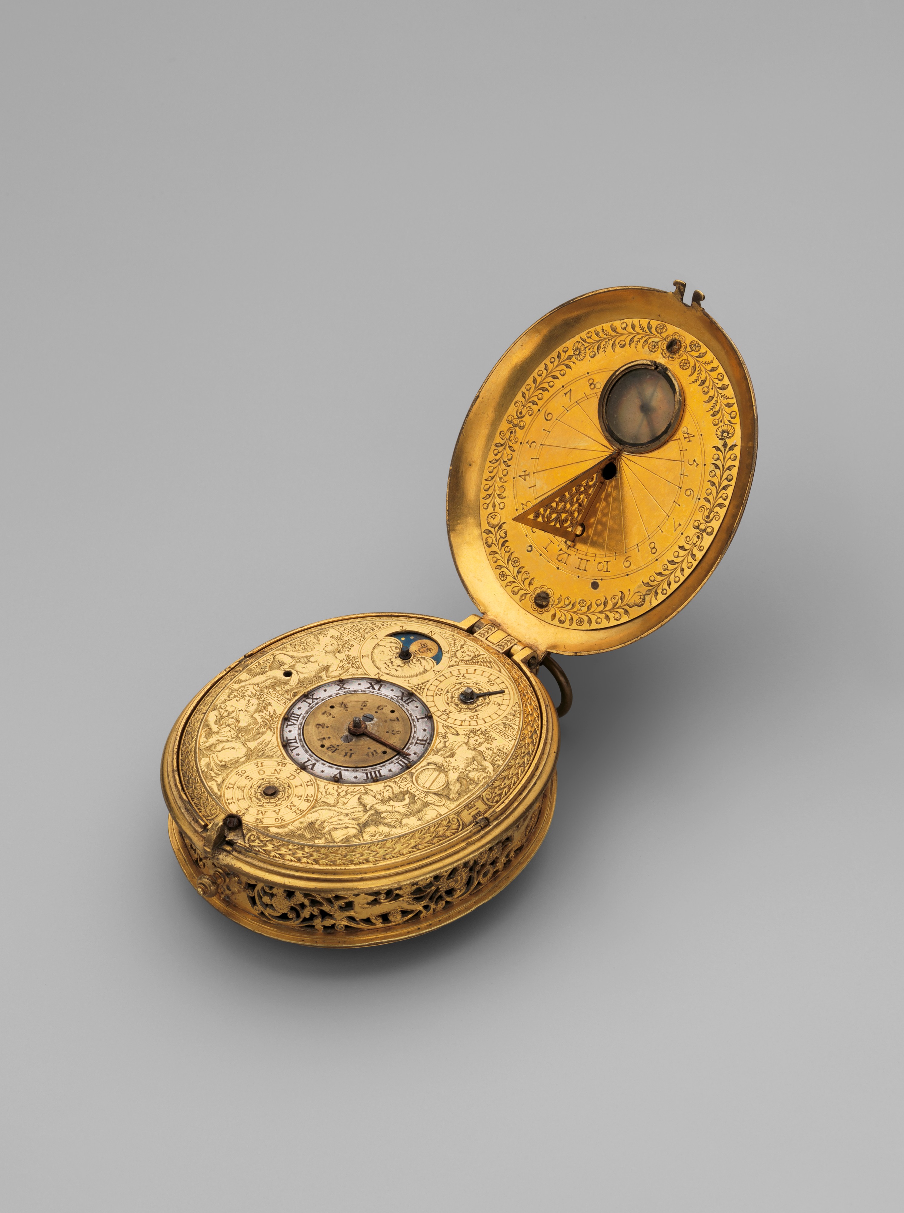 Clock Watch with Astronomical Dial, ca. 1605-10, Metropolitan Museum of Art