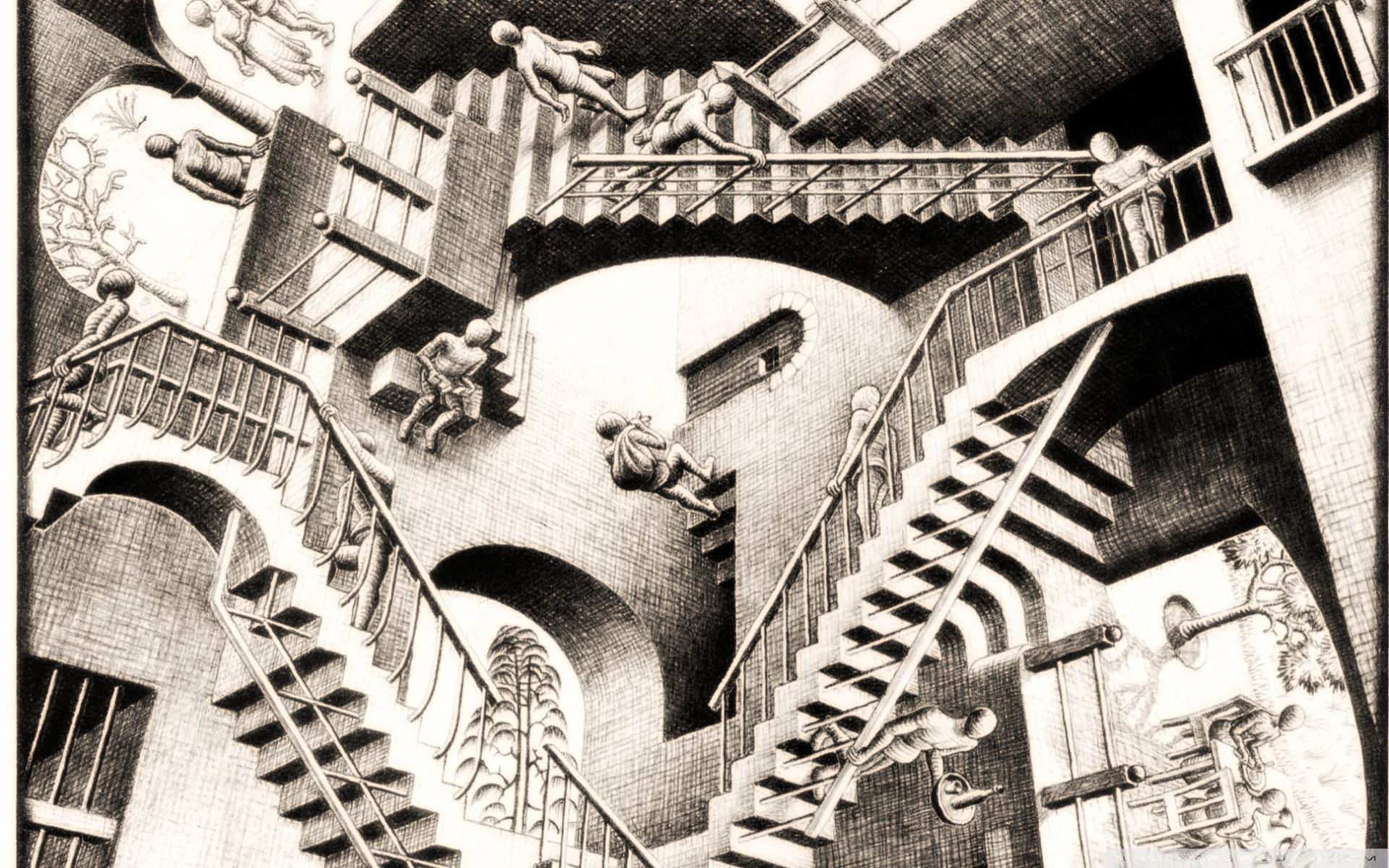 Relativity, M. C. Escher, 1953